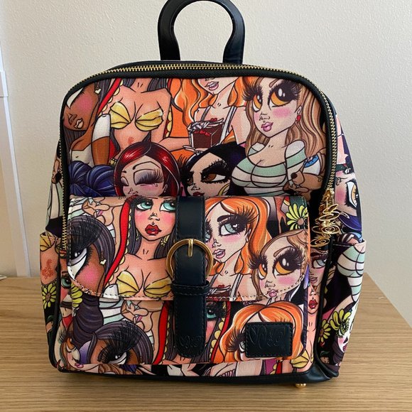 Authentic Sand Oner Doll Collage Backpack | Sandoner - Picture 1 of 12